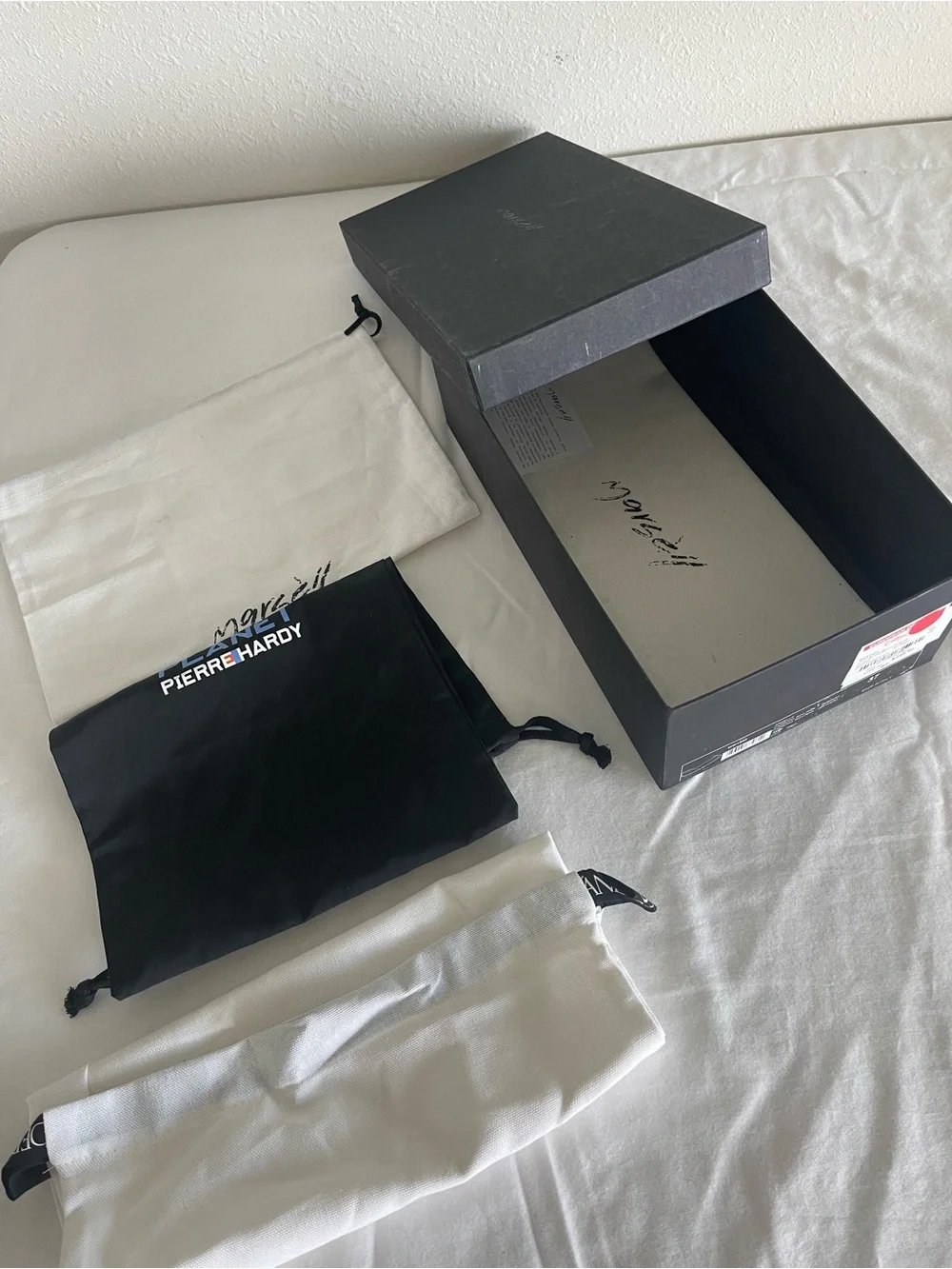 Marsell Women's Black Shoes Box With Dust Bags And Card